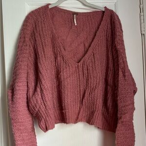 Free People Boxy Crop Sweater